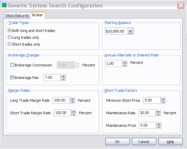 A screenshot of the Broker Configuration page